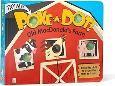 Melissa & Doug Poke-a-Dot Old MacDonald's Farm - Interactive Pop Buttons Book for Toddlers