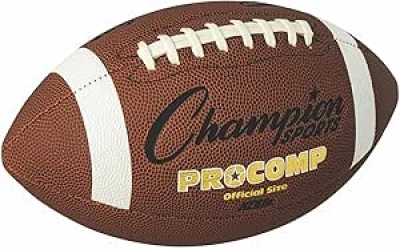 Champion Sports Official Size Composite Football - NFHS Approved