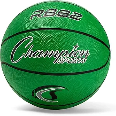 Champion Sports Rubber Basketballs - Heavy Duty Indoor/Outdoor Pro-Style Basketball