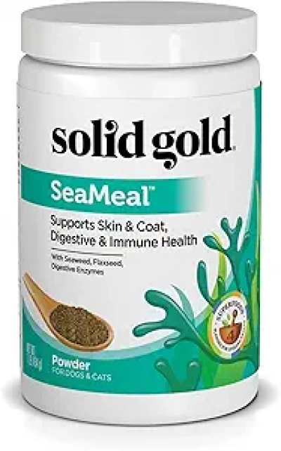 Solid Gold Kelp Multivitamin Powder for Dogs & Cats - Omega 3, Digestive & Immune Support
