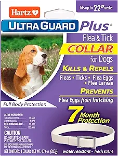 Hartz Ultraguard Plus Flea & Tick Dog Collar - 7 Month Protection