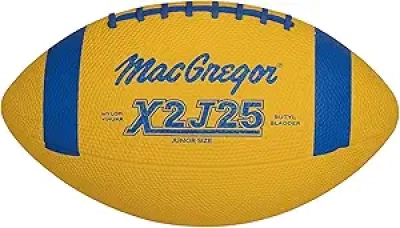 MacGregor Junior Size Multicolor Football - Durable Rubber Construction