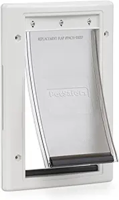 PetSafe Plastic Pet Door - Easy Install Small Pet Door for Wood & Metal Doors