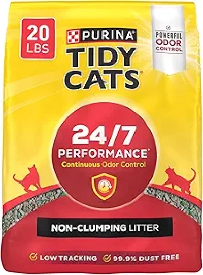 Purina Tidy Cats Non-Clumping Cat Litter - 24/7 Odor Control, 20 lb