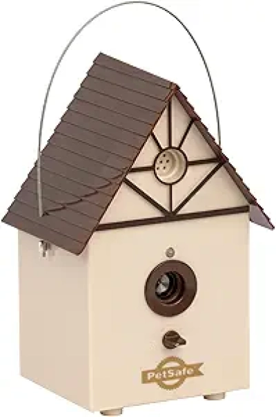 PetSafe Outdoor Ultrasonic Bark Control | No-Bark Deterrent for Dogs | Weatherproof Birdhouse