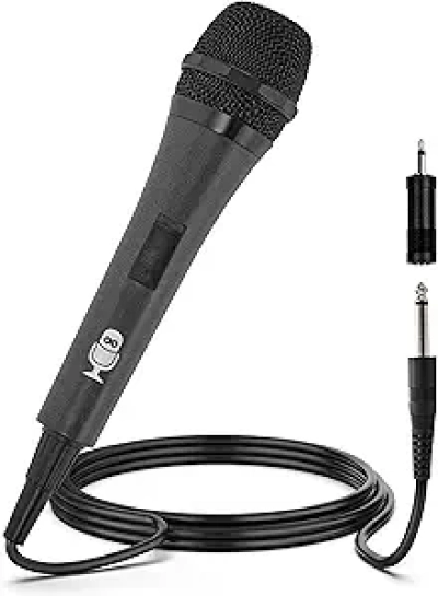 Professional Wired Karaoke Microphone | Singing Machine Dynamic Mic for Parties & Events