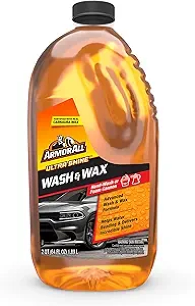 Armor All Ultra Shine Car Wash and Wax - 64 fl oz | All-in-One Cleaner with Carnauba Protection