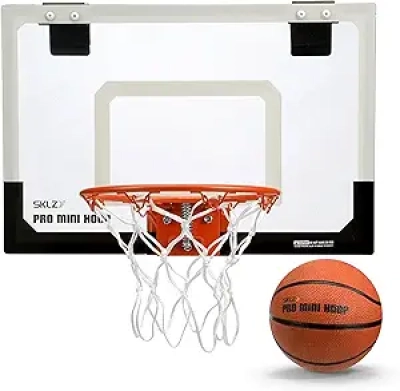 SKLZ Pro Mini Indoor Basketball Hoop - Over The Door Basketball Hoop
