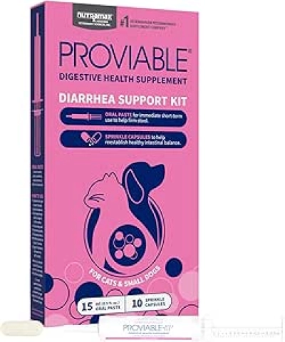 Nutramax Proviable Probiotics for Dogs & Cats - Diarrhea Support Kit