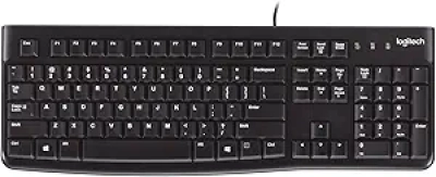 Logitech K120 Wired Keyboard - Full-Size USB Keyboard for Windows PC & Laptop
