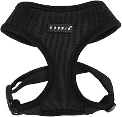 Puppia Soft Dog Harness Large - No Choke Breathable Mesh with Quick-Release