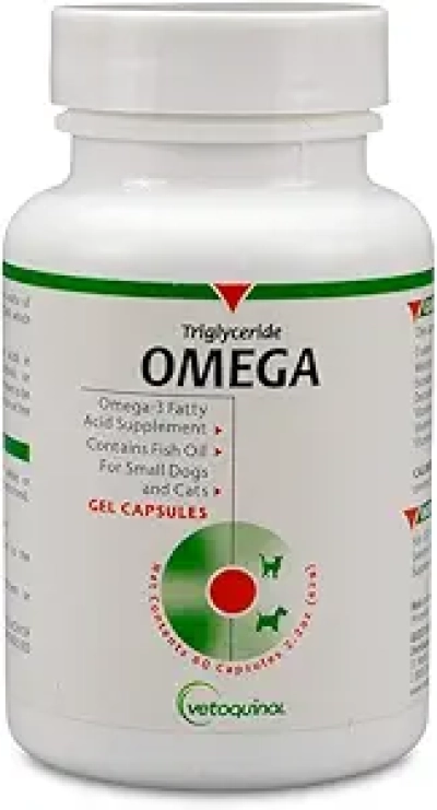 Vetoquinol Omega 3 Fish Oil for Dogs & Cats - EPA/DHA Supplement