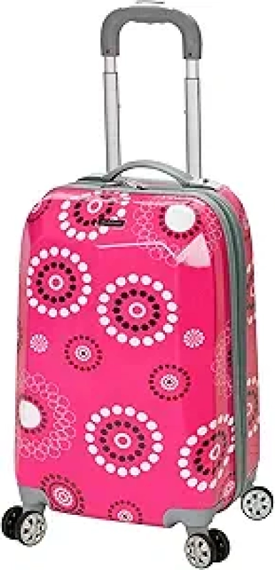 Rockland Vision Pink Pearl 20-Inch Hardside Spinner Carry-On Luggage
