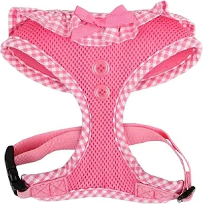 Authentic Puppia Vivien Pink Harness for Dogs - Medium Size