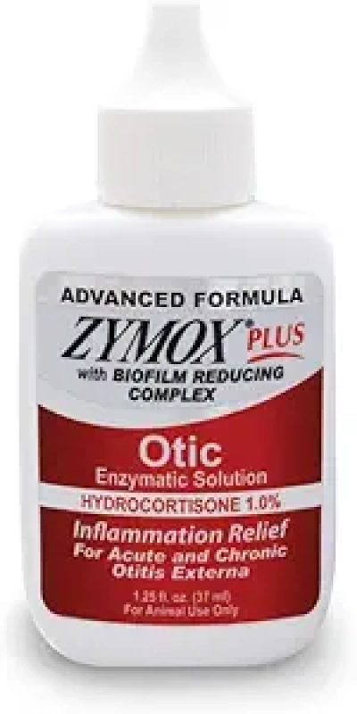 Zymox Advanced Otic Plus Ear Solution for Dogs & Cats - 1% Hydrocortisone