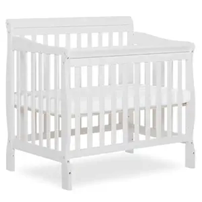 Dream On Me Aden 4-in-1 Mini Crib - Convertible Baby Bed, GreenGuard Gold Certified