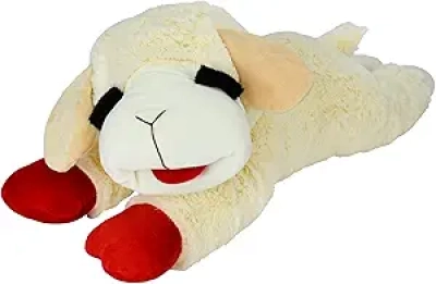 Multipet Lamb Chop Jumbo 24" Squeaky Dog Plush Toy - XXL for Large Dogs