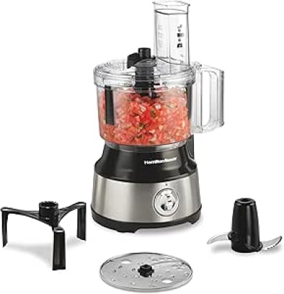 Hamilton Beach 10-Cup Food Processor with Built-in Scraper - 450W Motor