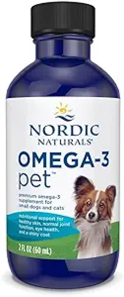 Nordic Naturals Omega-3 Pet Fish Oil for Dogs & Cats - 2 oz Liquid Supplement