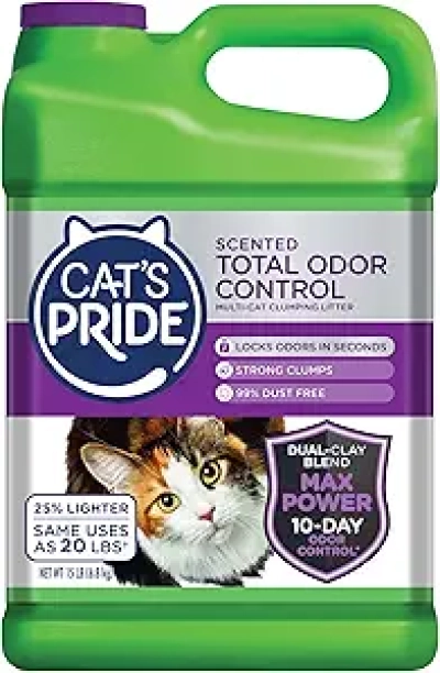 Cat's Pride Max Power Litter - 10 Day Odor Control, 99% Dust Free