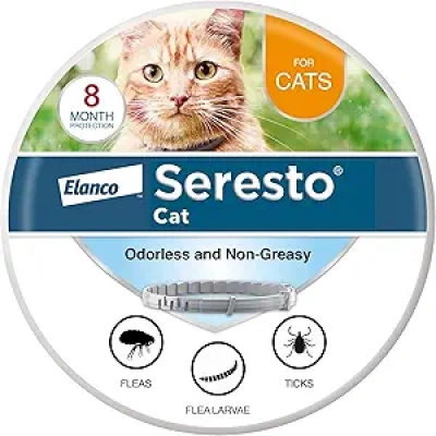 Seresto Cat Flea & Tick Collar - 8 Months Protection | Vet-Recommended