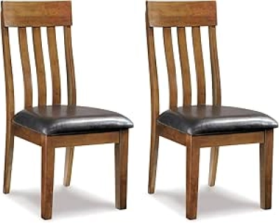 Signature Design by Ashley Ralene Rake Back Dining Chair (Set of 2) - Medium Brown