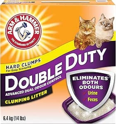 Arm & Hammer 6.4kg Double Duty Cat Litter - Dust-Free Odor Control