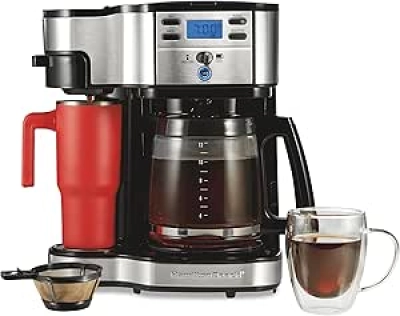 Hamilton Beach 2-Way Programmable Coffee Maker - 12 Cup & Single Serve