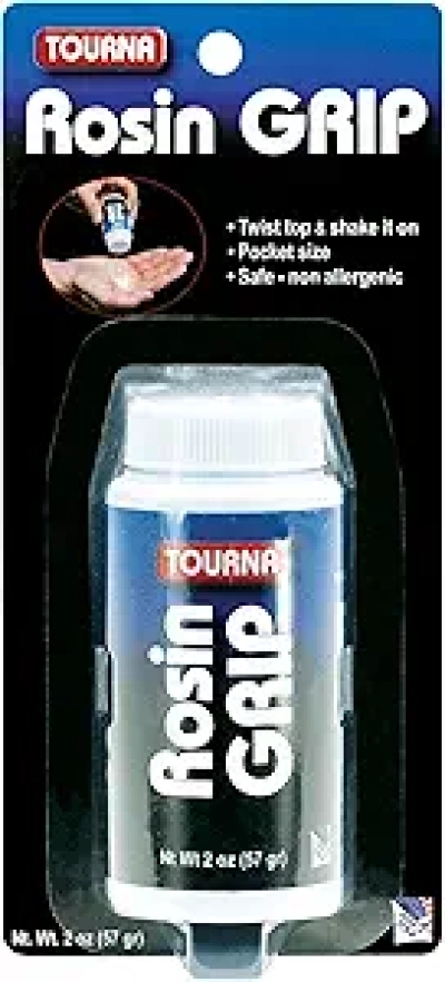 Tourna Tennis Rosin Bottle 2 oz - Premium Grip Powder for Athletes