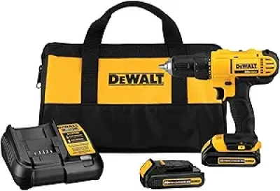 DEWALT 20V Max Cordless Drill Driver Set - 2 Speed, 1.3Ah Batteries & Charger