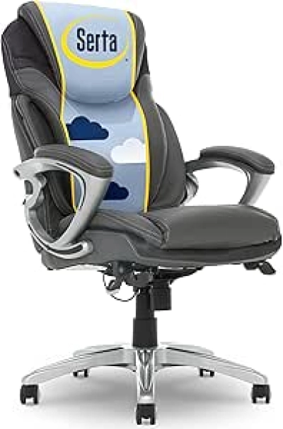 Serta Bryce Executive Office Chair - Ergonomic Desk Chair with Lumbar Support