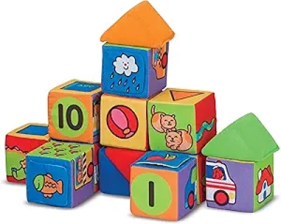 Melissa & Doug K's Kids Soft Blocks Set - Baby Learning Toys