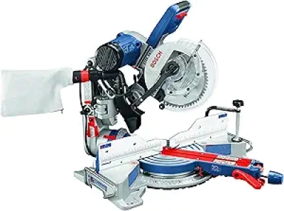 BOSCH CM10GD 10 Inch Dual-Bevel Miter Saw - 15 Amp Compact Sliding Glide