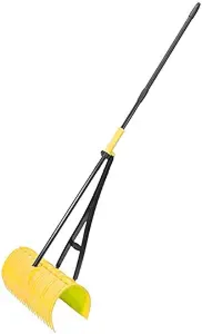 Heavy Duty Garden Rake & Leaf Picker Upper - No Bending Grabber Tool