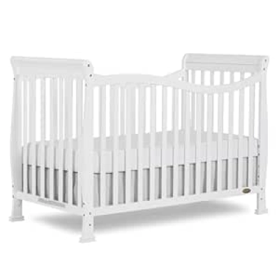 Dream On Me Violet 7-in-1 Convertible Crib | Full-Size Baby Bed with Toddler Conversion