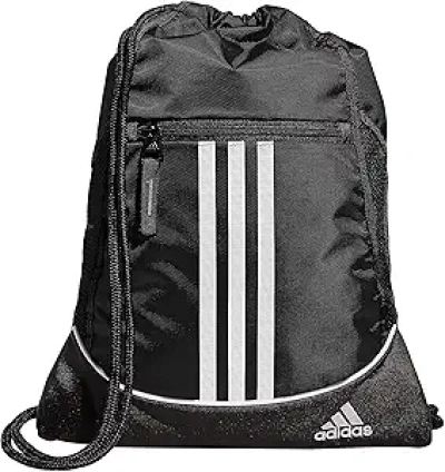 Adidas Alliance Sackpack - Drawstring Gym Backpack with Hydration Pockets