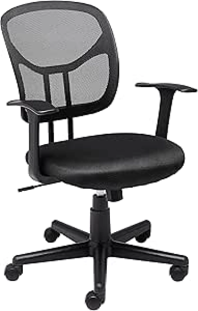 Amazon Basics Mesh Mid-Back Office Chair with Lumbar Support & Armrests