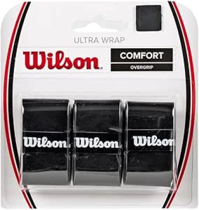 Wilson Ultra Wrap Tennis Overgrip 3-Pack - Black (WRZ403000)