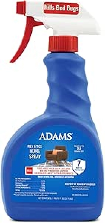 ADAMS Flea & Tick Home Spray - Fast-Acting Indoor Pest Control (24 Fl Oz)