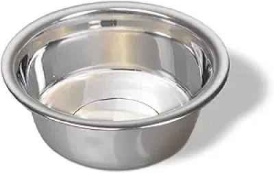 Small Stainless Steel Dog Bowl 16 OZ - Van Ness Pets Lightweight Dish