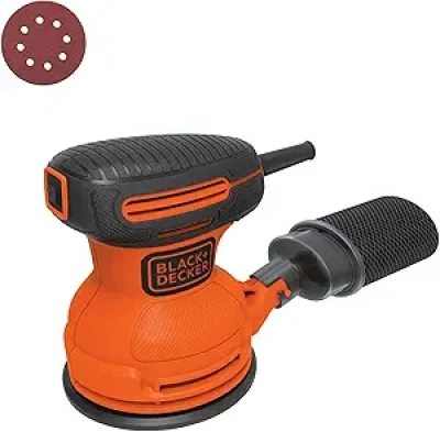 BLACK+DECKER 5 Inch Orbital Sander 12000 OPM - Corded Electric Random Orbit Sander