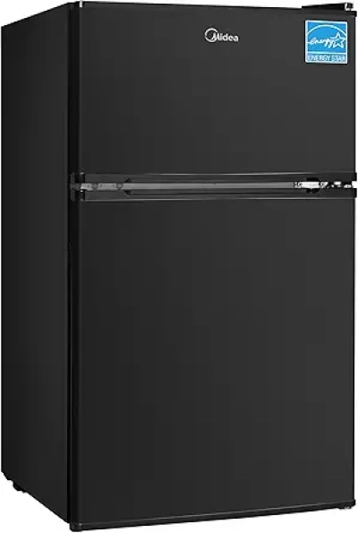Midea WHD-113FB1 3.1 cu ft Compact Mini Fridge with Freezer - Reversible Door, Energy Efficient