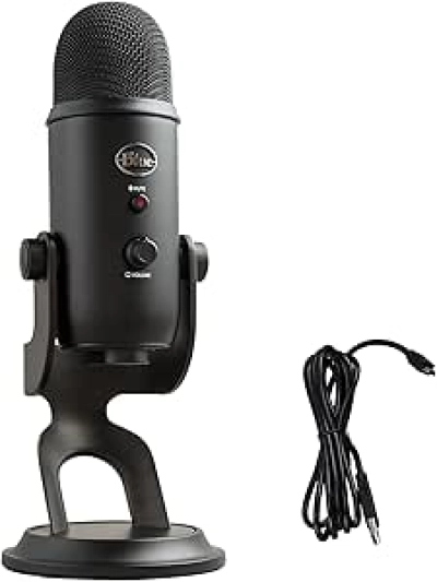 Blue Yeti USB Microphone - Professional Streaming & Podcast Mic for Gaming, YouTube, Discord