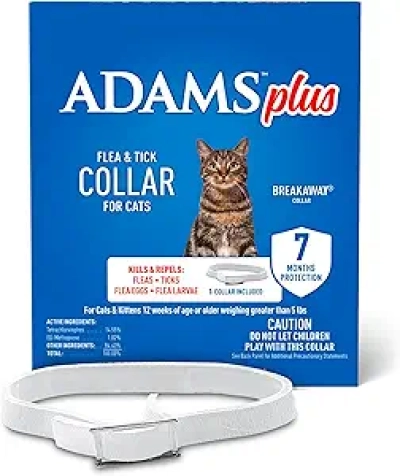 ADAMS Plus Flea & Tick Collar for Cats - 7 Month Protection