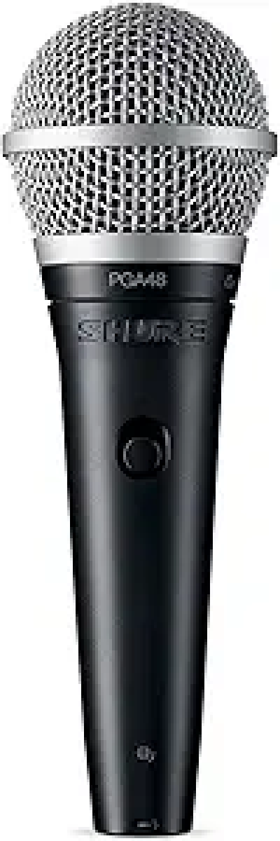 Shure PGA48 Dynamic Microphone - Professional Handheld Vocal Mic with XLR Cable & Stand Adapter
