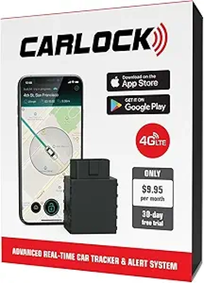 CARLOCK 4G Real-Time GPS Car Tracker & Anti-Theft Alarm System | OBD Plug & Play