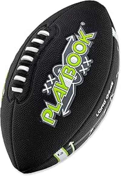 Franklin Sports Youth Football Playbook - Junior Size with Route Diagrams