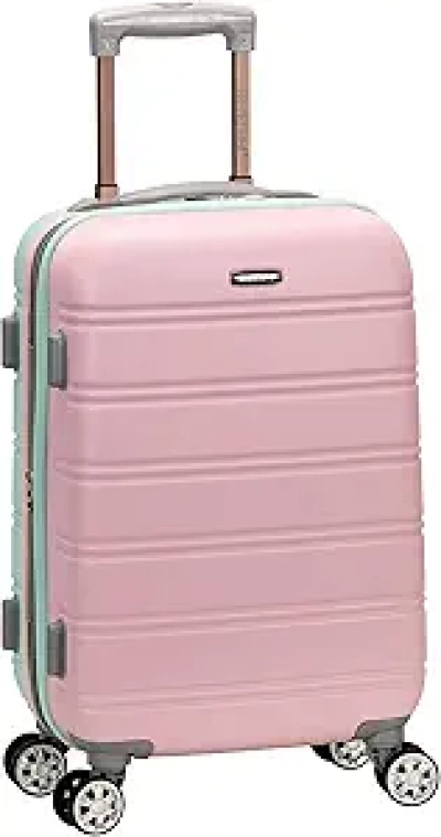 Rockland Melbourne Carry-On Luggage 20-Inch Expandable Hardside Spinner - Mint