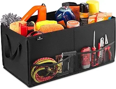 Car Trunk Organizer with Non-Slip Fasteners | Handy Laundry Fold-Away Storage