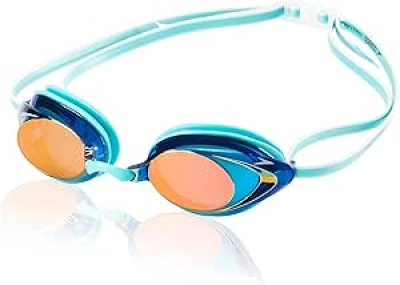 Speedo Women's Mirrored Vanquisher 2.0 Swim Goggles - Anti-Glare & Anti-Fog